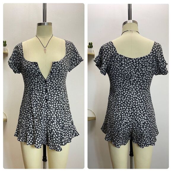 Motel Floral Romper - Picture 1 of 8